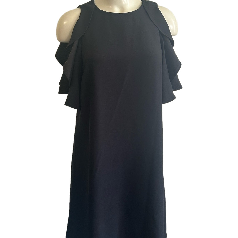 KATE SPADE NY Elegant Black Ruffle Dress XS NWT